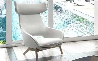 Poltrona de Tecido Moderna